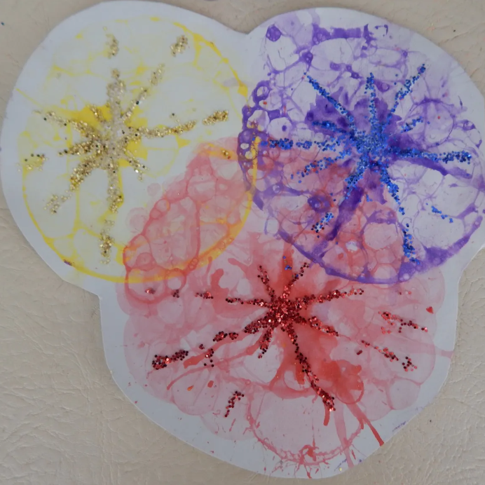 Bubble & Blow Glitter Fireworks| KCS School Supplies