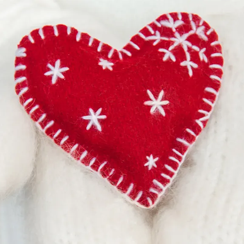 Felt Christmas Heart | KCS School Supplies